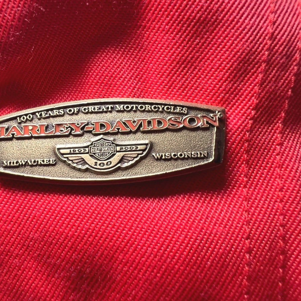 Harley Davidson‎ Vintage 90s Orange Motorcycle Vest Womens Medium - Picture 3 of 9